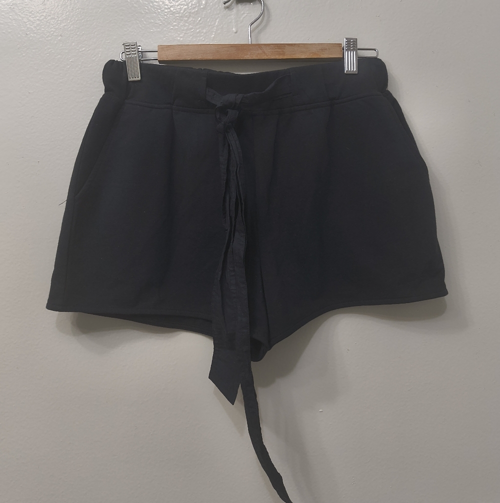 Sunday Scarlett Women's Black Tie-Waist Shorts Small Minimalist Grunge